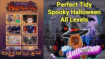 Perfect Tidy Spooky Halloween Answers | All Levels | Level 1-10