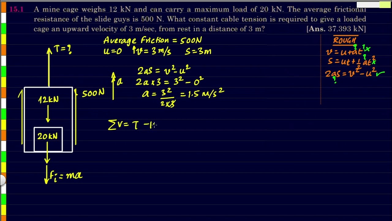 How to find tension in Lift