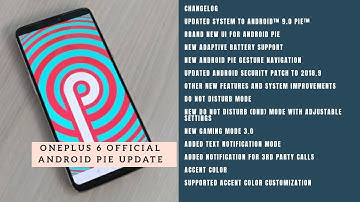 OnePlus 6 Official Android Pie Stable Update Installation