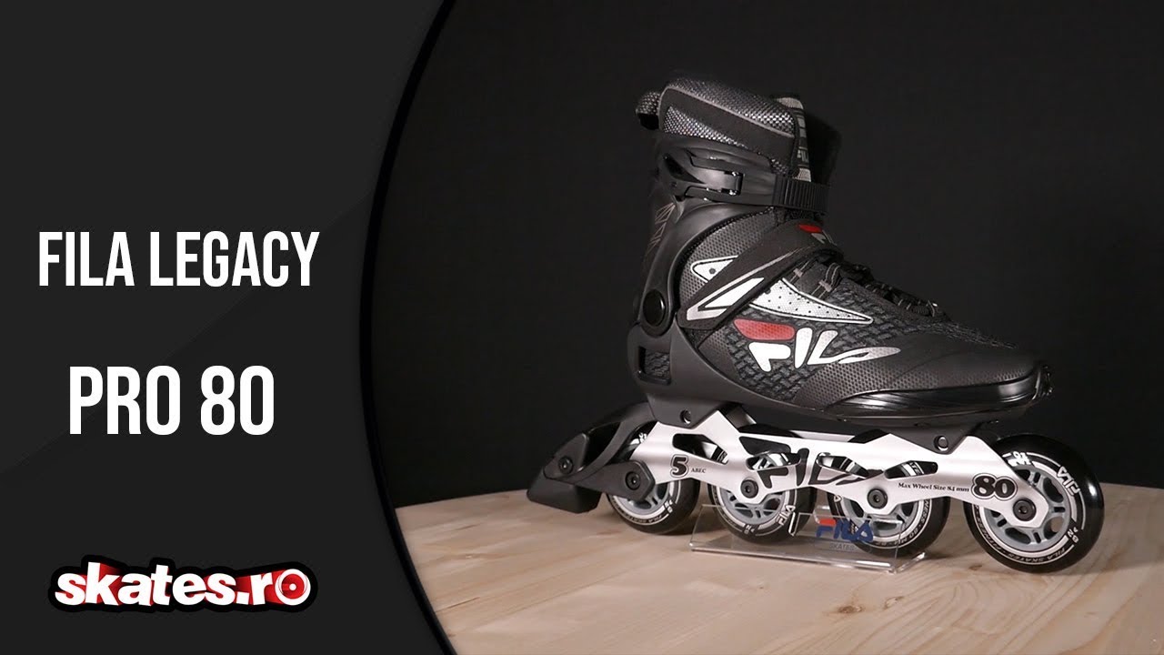 evenaar bezig Dijk Role Fila Legacy Pro 80 Black/Silver/Red - YouTube