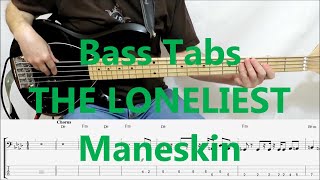 Maneskin - The Loneliest (BASS COVER TABS) Resimi
