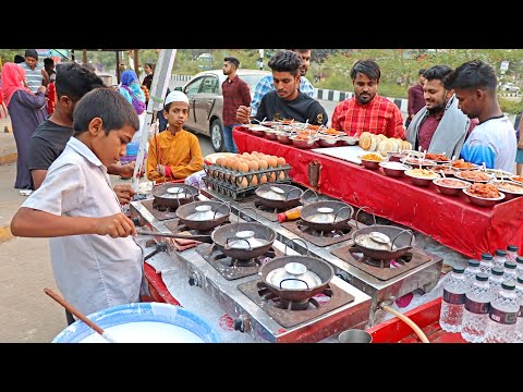 Tasty Egg Chitoi Pitha with 16 Unique Vorta | Bangladeshi Street Food