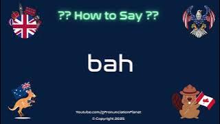 🐑🙊 How to Pronounce bah? (CORRECTLY) | Pronunciation Planet