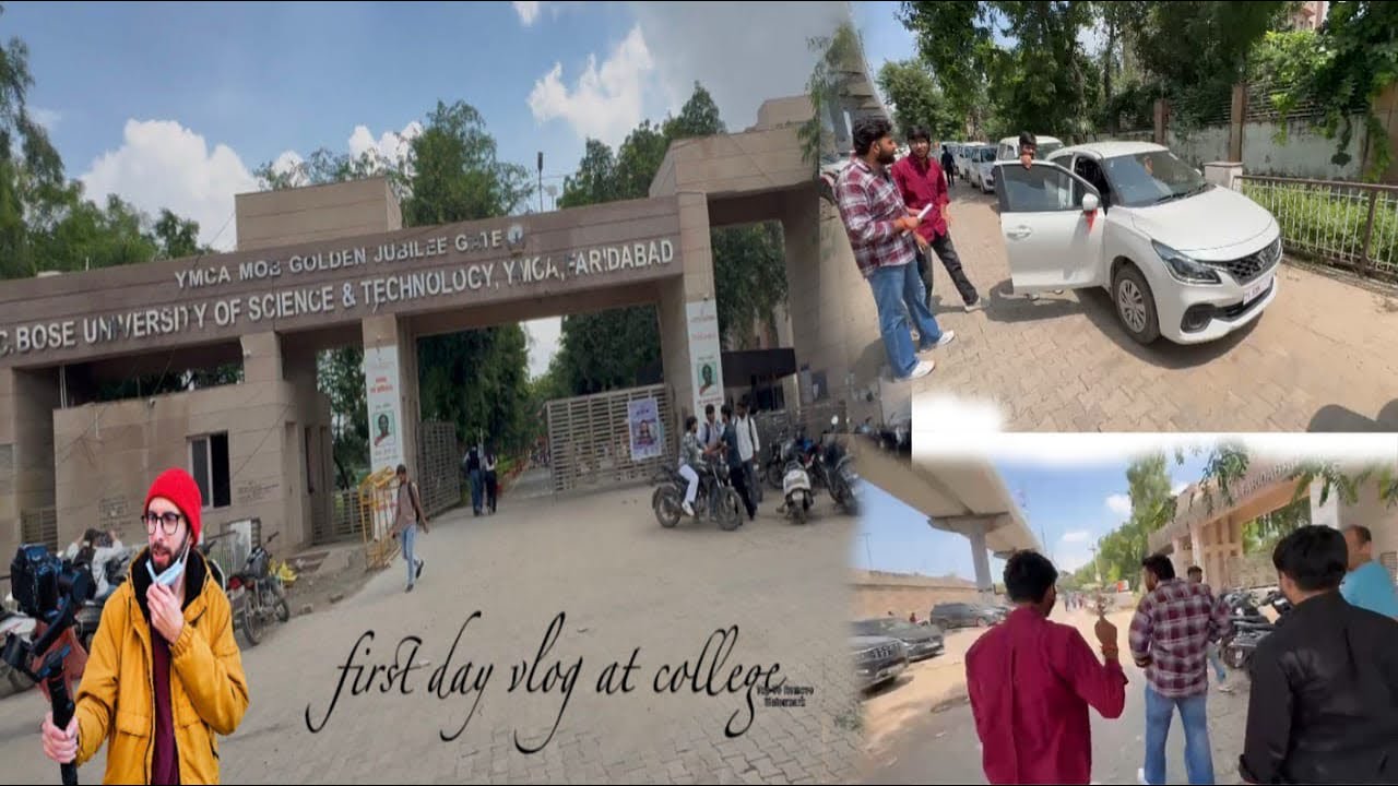 first day vlog at college @ymca college 