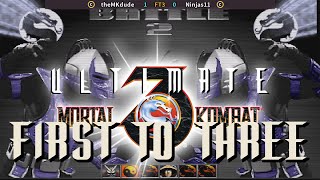 theMKdude VS Ninjas11 - FT3 | Fightcade | Ultimate Mortal Kombat 3 [1440p/120fps]