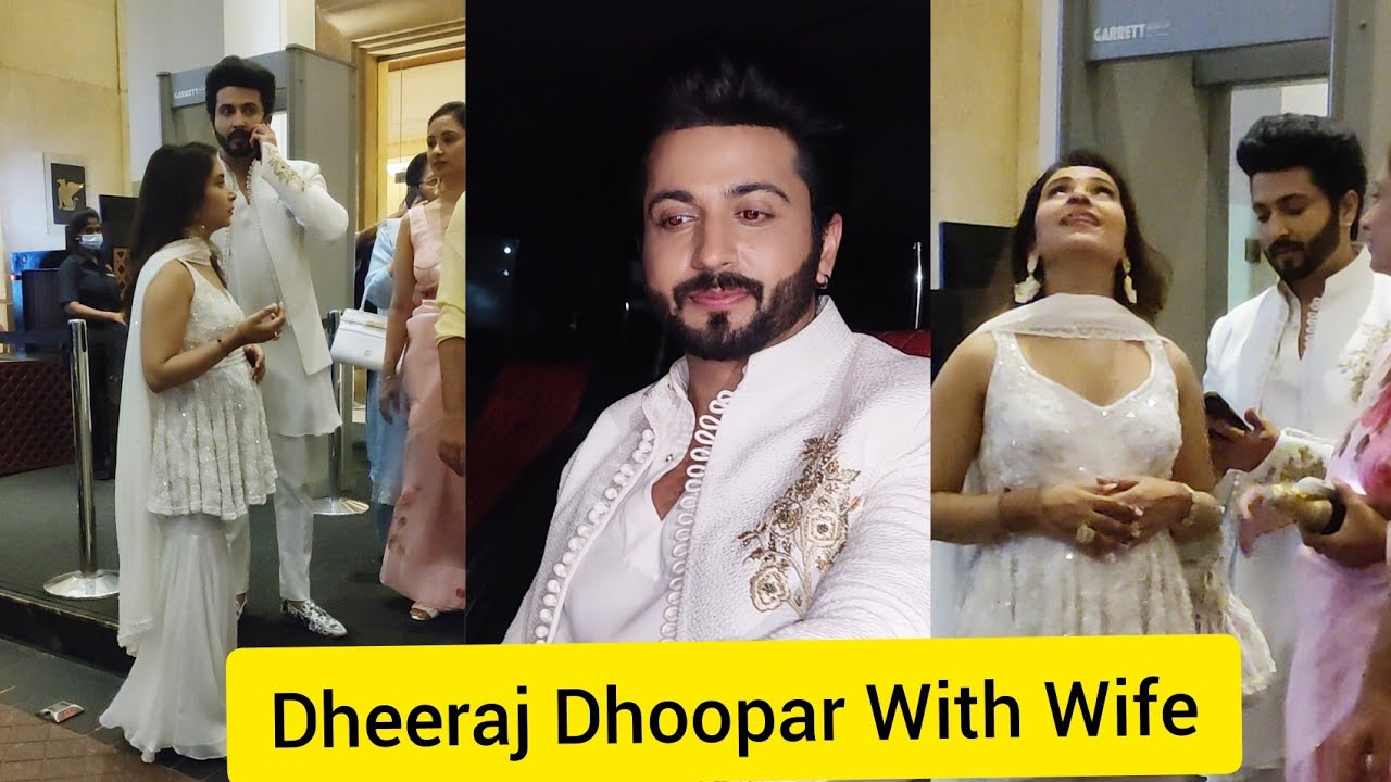 Dheeraj Dhoopar With Family Clicked At Dheeraj Dhoopar wife baby shower juhu