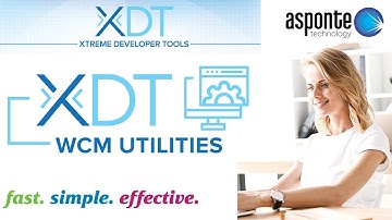 XDT WCM Utilities