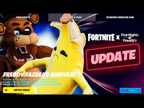 FIRST LOOK AT FIVE NIGHTS AT FREDDYS COLLAB IN #FORTNITE #gaming #fyp