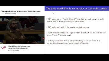 Edward Ionides: Island filters for inference on metapopulation dynamics