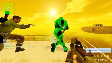 Counter Strike Source - Zombie Escape mod online gameplay on Echo Boatescape Extended Map