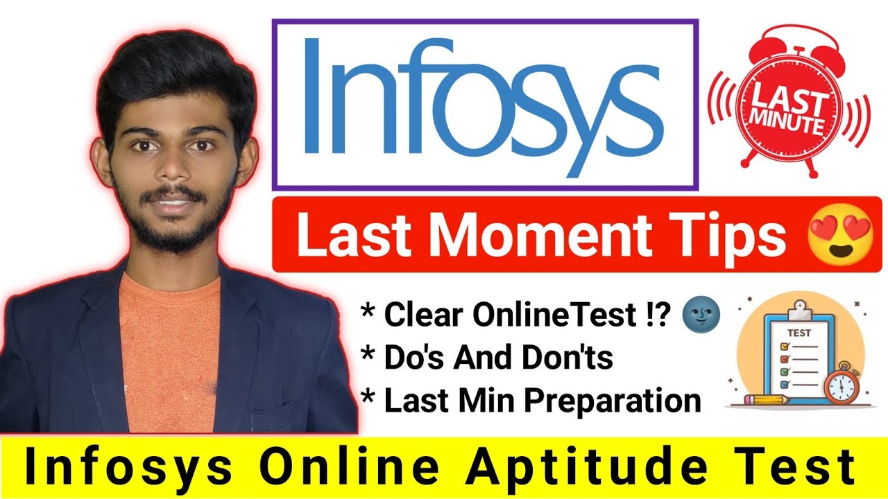 Last Moment Tips For Infosys Aptitude Test Preparation Strategy Tips To Crack Technology