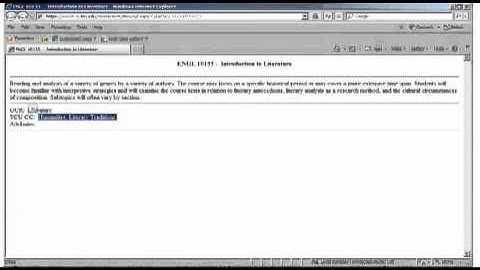NAAC How To Video - Class Search