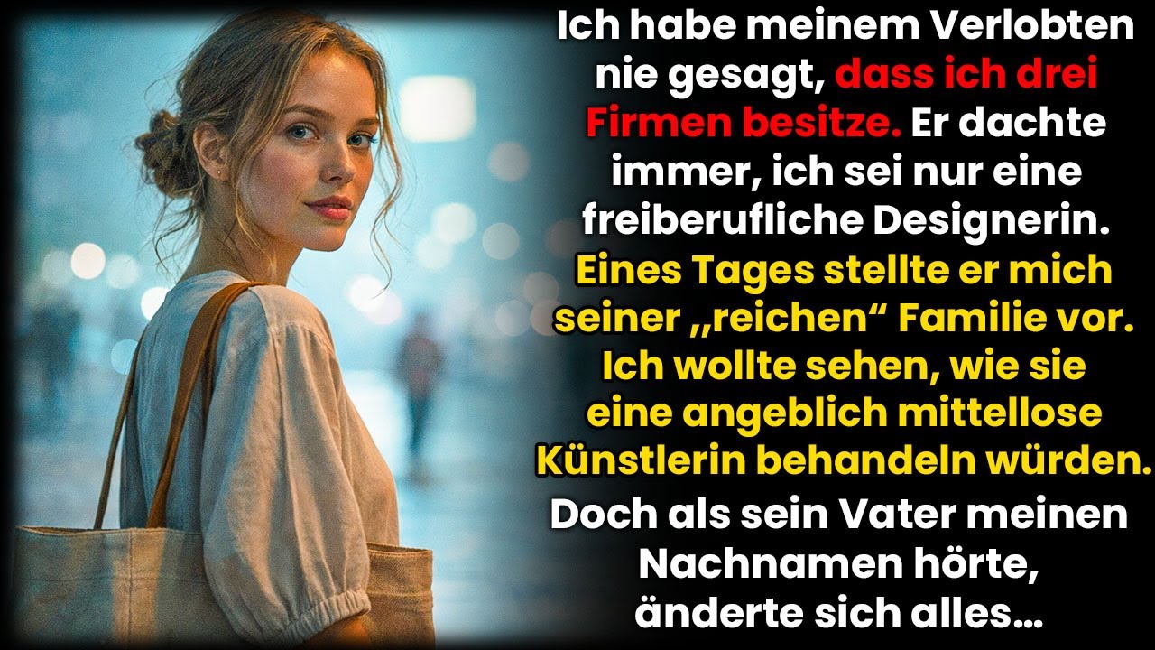 Ich gab mich beim Familienessen meines Verlobten als pleite Designer aus – dann erstarrten sie