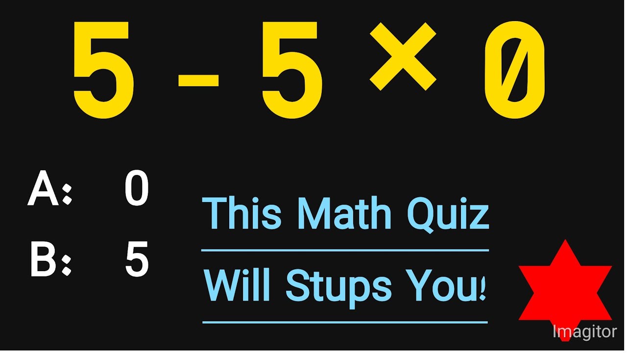 Most Confusing Math Quiz | This Math Teaser Will Blow Your Mind! - YouTube