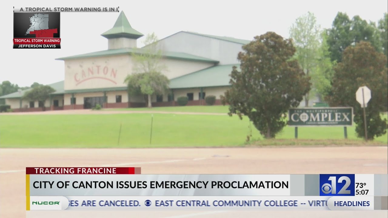 Canton issues emergency proclamation ahead of Hurricane Francine - YouTube