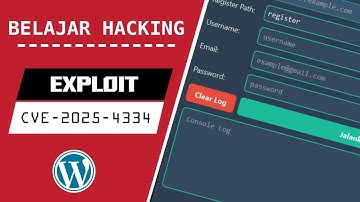 BELAJAR HACKING : [Tools] Tutorial Exploit CVE-2025-4334 (WPR Register) | WordPress