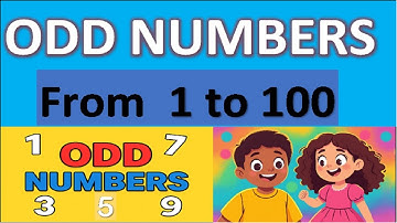Learn Odd Numbers from 1 to 100 |  Fun Math Lesson for Kids with Visuals & Voice