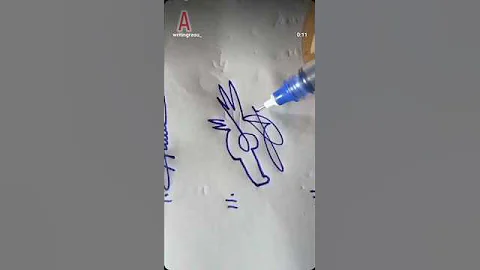 signature style for a  latter 😎 || A latter signature #writingrasu #calligraphy #shortsfeed #shorts