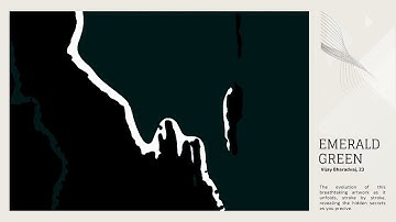 This Emerald Green Abstract Digital Painting is a Visual Masterpiece 4K