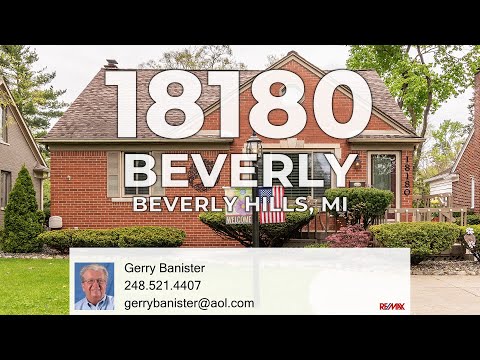 18180 Beverly Road, Beverly Hills, MI home video tour