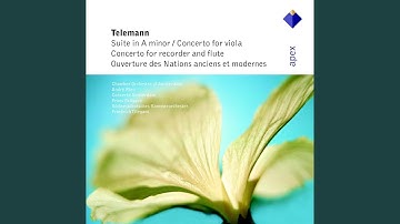 Ouverture-Suite for Recorder and Strings in A Minor, TWV 55:a2: VI. Passepieds I & II