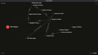 Caeloom - graph based world-building tool (development showcase)