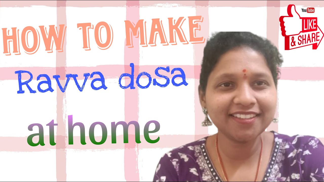 Erra Ravva How to make Ravva Dosa at Home🤤🤤 - YouTube