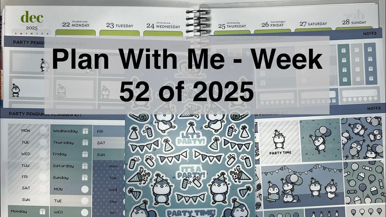 Планируйте вместе со мной — 52-я неделя 2025 года (вертикальный ежедневник Erin Condren LifePlann...