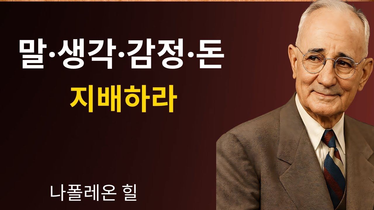 말, 생각, 감정, 돈을 지배하라자기 통제로 운명을 설계하는 나폴레온 힐의 법칙