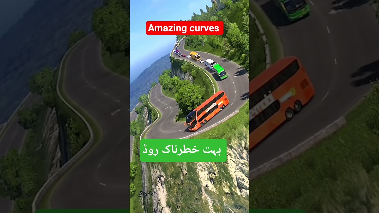 World’s Most Dangerous Mountain Road Driving Simulation 😱 | Extreme Cliff Road Gameplay