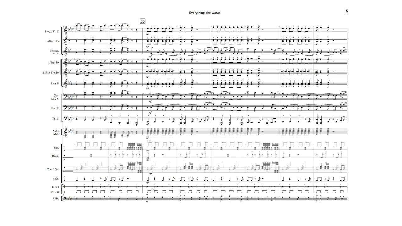 EVERYTHING SHE WANTS | für Marching Band | 'Wham' 