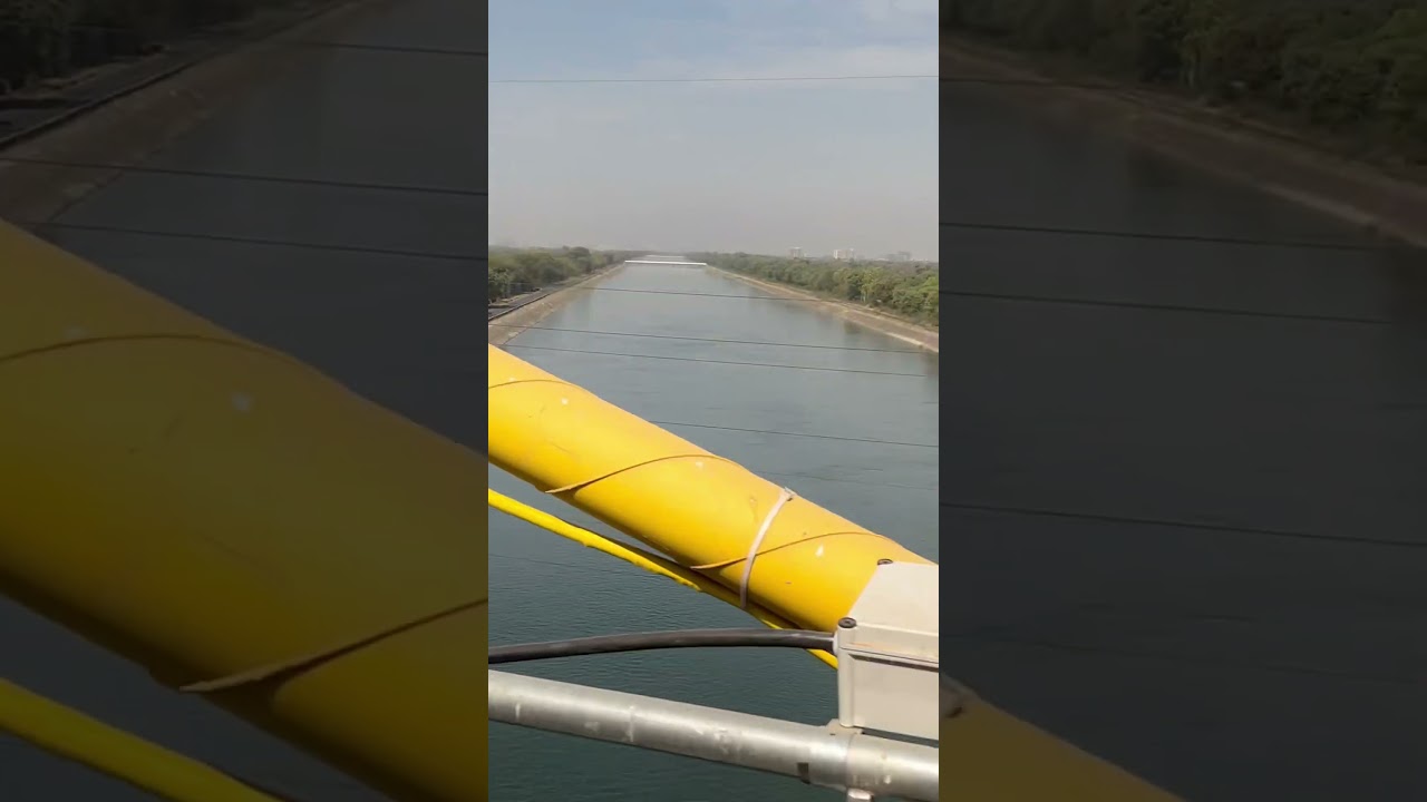 Narmada Canal View from Metro Rail | A Scenic Ride 