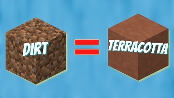 How to make Unlimited TERRACOTTA In Minecraft With DIRT!