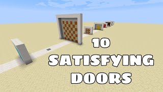10 SATISFYING DOORS in Minecraft!