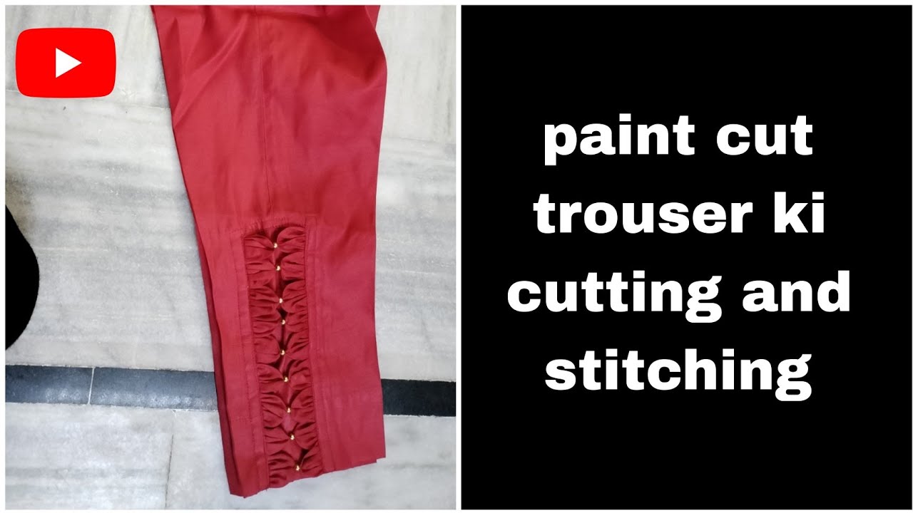 टरउजर कटग सख  Ladies Trouser Cutting Kaise Kare  taujar ki cutting  StylebyRadhika  YouTube