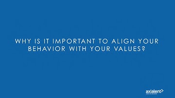 Why is it important to align your behavior with your values?