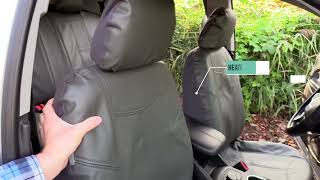 Premium Faux Leather Rome Seat Covers for Cars, Van & SUVs | FH Group® PU009