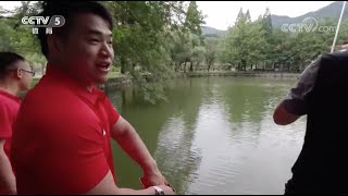 The Chinese Weightlifting Team Fishing and Learning English in their Free Time