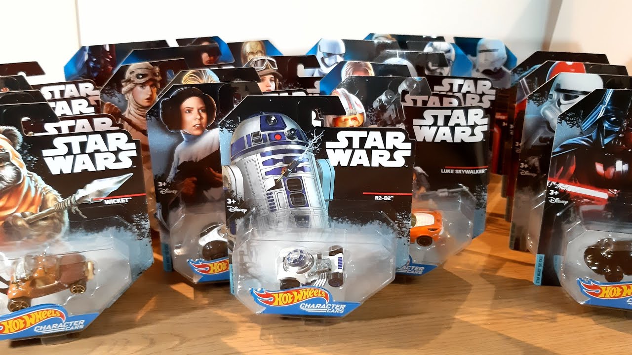 Star Wars Hotwheels character cars.