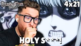THE RUMBLING IS ACTUALLY HERE! | Attack on Titan S4 Episode 21 Reaction (First Time)
