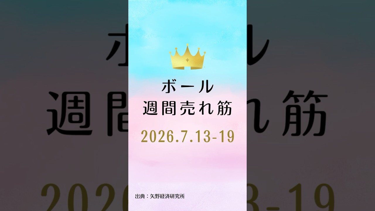 ボールの週間売れ筋ランキング【2026年7月13日〜19日】