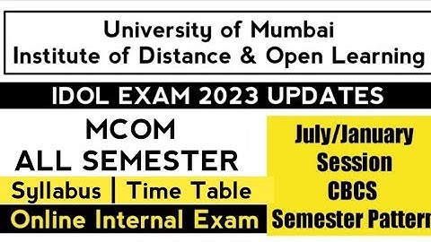 ONLINE INTERNAL EXAM Time Table | Syllabus | M.Com Exams | Internal 25 Marks | Ashish Sir