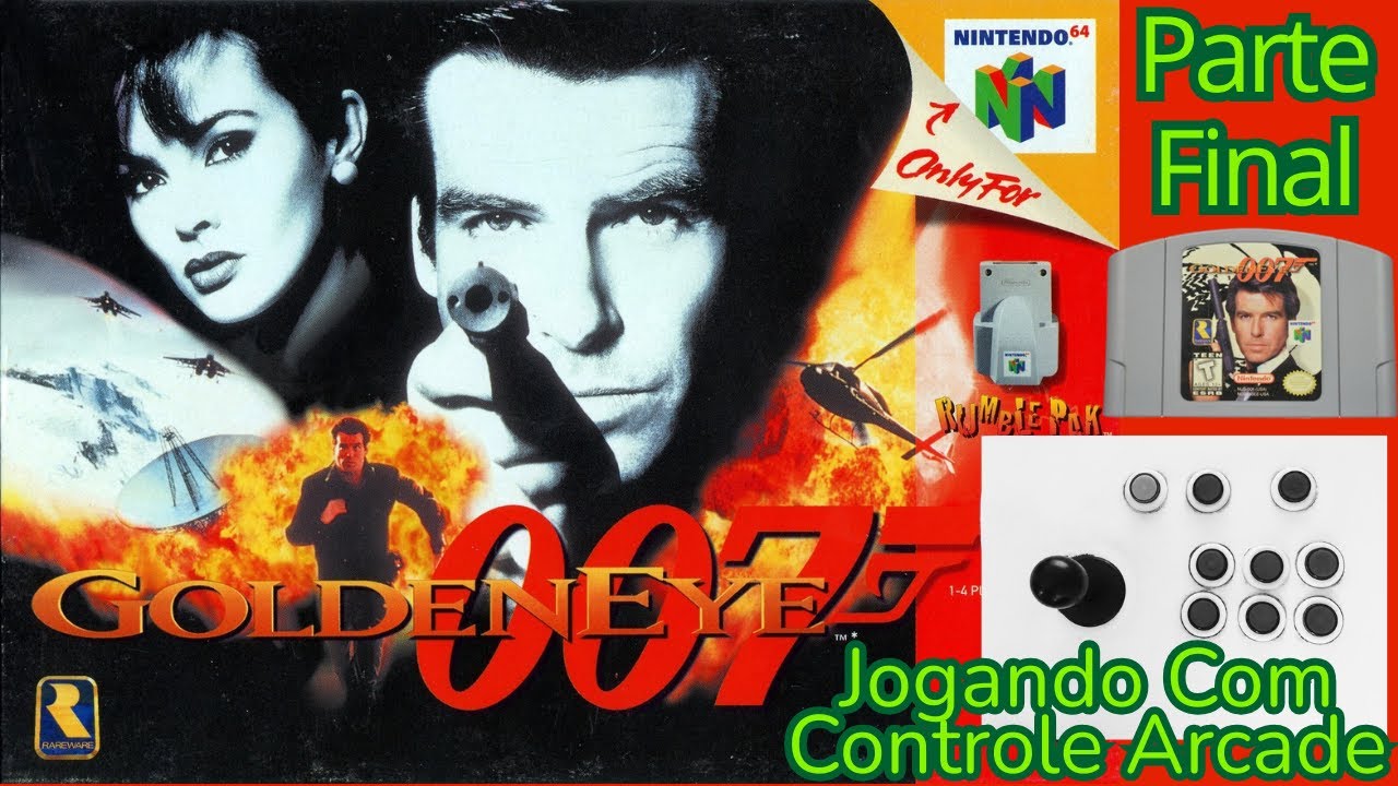 👉 GoldenEye 007 (N64) – Gameplay clássica do FPS mais famoso dos anos 90