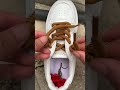 Lacing White Sneakers With Brown Rope For Stylish Look