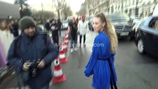 Dylan Penn signing autographs in Paris