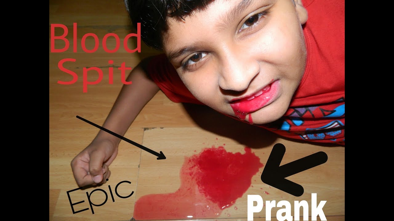 BEST BLOOD SPIT PRANK (epic) GONE SERIOUSLY
