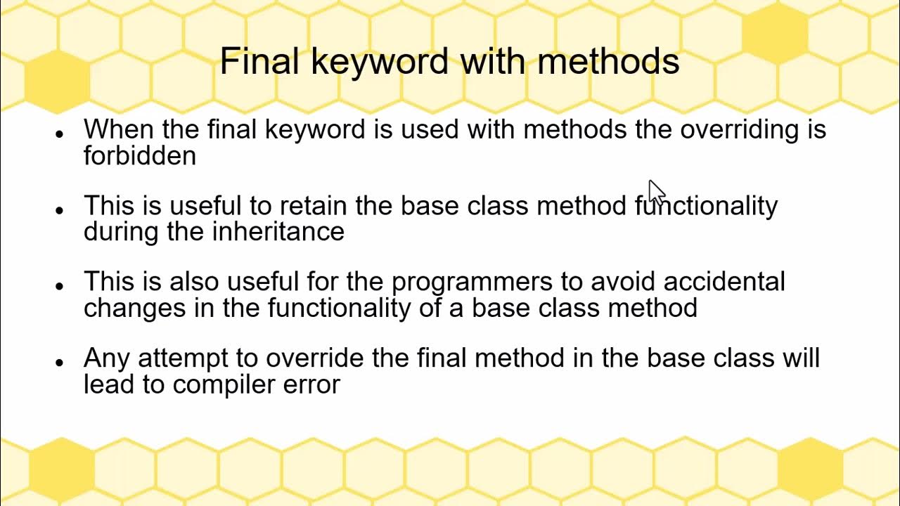 Final keyword in Java Multithreading and Multitasking final modifier in ...