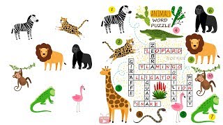 Crossword For Kids | Animal Word Puzzle 01 | DK Kids
