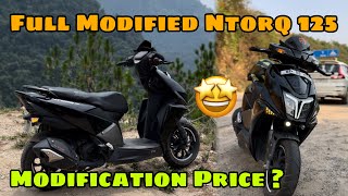 Ntorq 125 Full Modifications Review Total Modifications Price ? Ridw With Panther