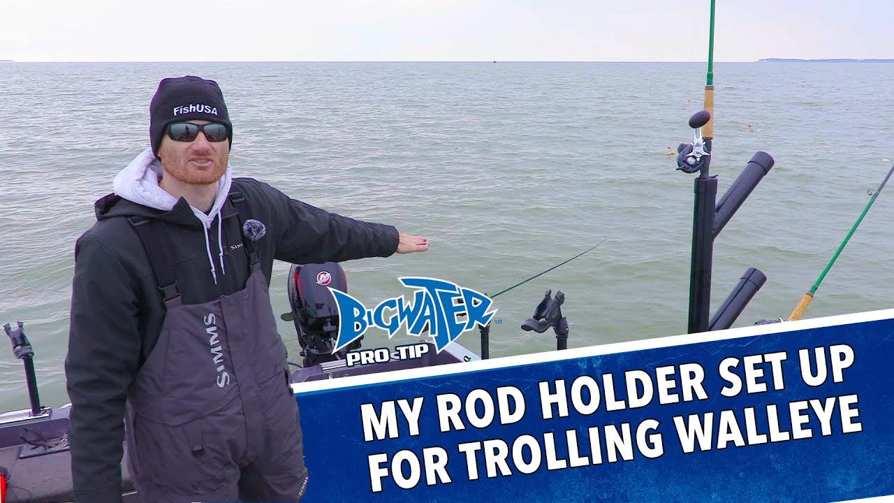 How I Rig Fishing Rod Holders For Walleye Trolling 